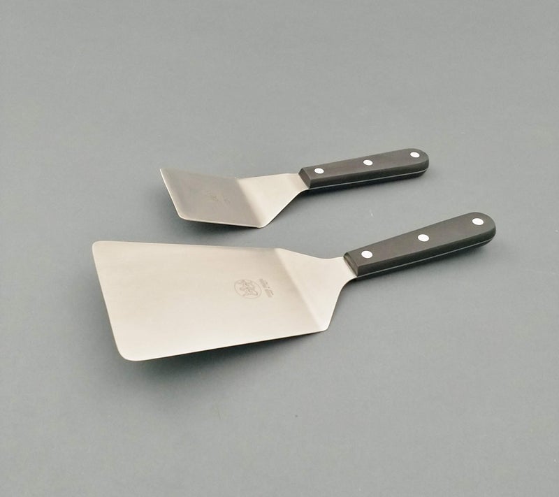 DUE BUOI SET Wide Spatula blade dimension 4"x6"1/3 and Square spatula blade dimension 2"1/2 x 2"1/2 Professional quality restaurant. Kitchen bbq grill griddle pastry. Non-stick Durable. ICQ Approved. - Image 5